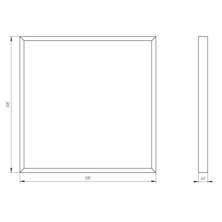 LED LED era SPO-9, 595x595x40 mm, IP20, 32W, 3360LM, 4000K, white-7