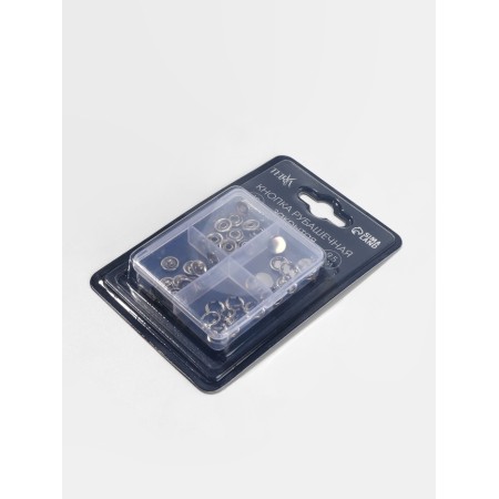 Buttons Rubash STCR D9.5mm (nab 10pc price for nab) stainless steel Silver blister Tr-3