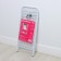 The floor floor is 3-section, on wheels, 27 × 36 × 66 cm, white color