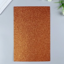Foamiran glitter Magic 4 Hobby 2 mm cent. copper, 20x30 cm