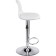Soft Soft Metal/ABS-plastic stool/eco-leather, chrome/white 38x38x82 cm