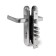 Soldressed "Apex" castle with handles 1026/60-p, color chromium, m/o 61.5 mm