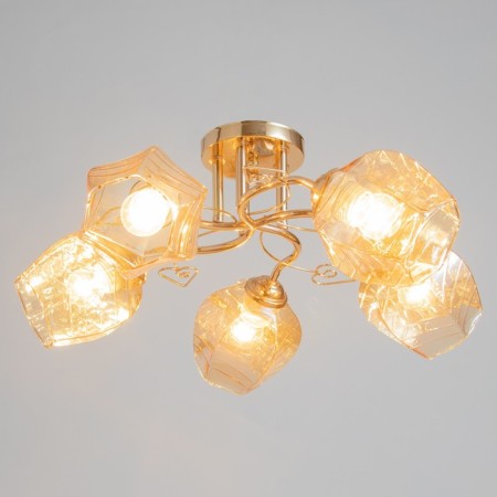 Diana 5x40W lamp E27 Gold 52x52x22cm-1