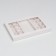 Box of 8 + 8 sweets + chocolate, with a window, white 30 x 19.5 x 3 cm