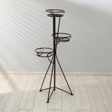Flower stand, floor, 3 pots, d = 17 cm, bronze, 