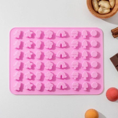 The form for marmalade "Summer mood", 20 × 14.5 × 1 cm, 48 cells, color mix