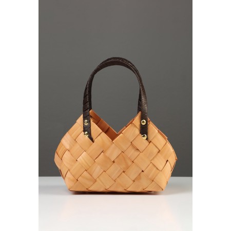 Set 2 pcs of wicker baskets, 30x17x19, 24x14x15 cm handle h = 10 cm, natural-4