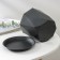 Pot for flowers with a prism palm, 1 l, graphite color