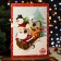 Advent calendar with mini tiles made of milk chocolate "Happy Santa", 50 g