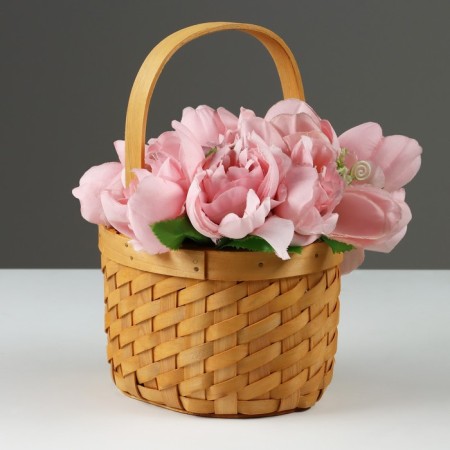 Wicker basket, 18 x 15 x 12/25 cm, sequoia-1