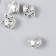Bead for creativity Metal "Cat" silver 1x1.3 cm