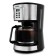 Coffee machine KitFort KT-727, Capilular, 900 watts, 1.5 l, silver-black