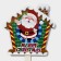 Topper decorative "Santa Claus and House" 21x67 cm