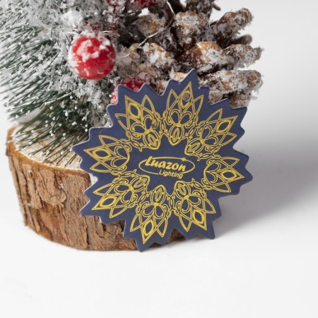 LED figure "Christmas tree with a bump", 8.2 × 29 × 8.2 cm, plastic, batteries CR2032x2, glow warm white-4