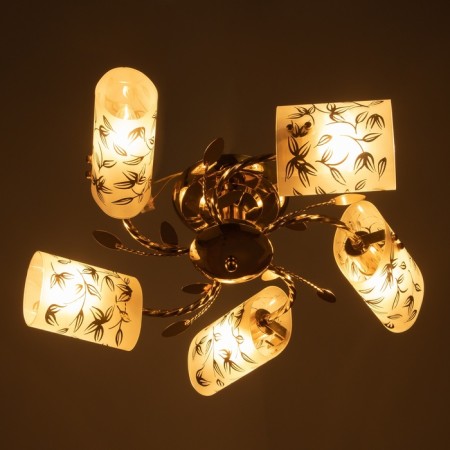 Darsy chandelier 5x40W E27 Gold Model: 2829735-2