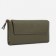 Women's wallet on magnets, green color