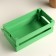 Wooden Kashpo 24.5 × 13.5 × 9 cm "Two Light", two -string, green giving beautifully