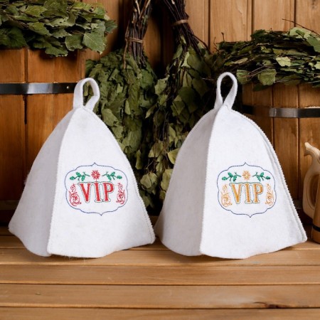 New Year. New Year's cap with embroidery "VIP"-2