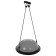 Half -sphere bosu gymnastic, massage, with a pump, 46x20 cm, color gray color