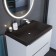 Sink uperwood Classic quartz 70 cm, quartz, brown matte, truffle
