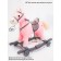 Horse Railway Capacked Amarobaby Prime, with wheels, 63x35x60 cm, pink color