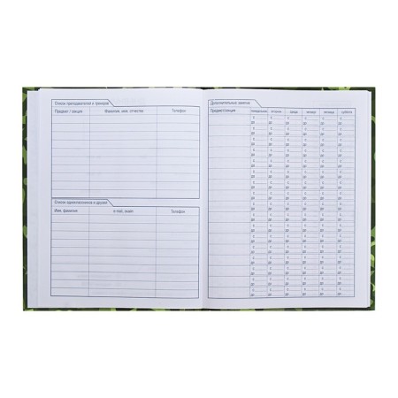 Universal diary for grades 1-11 "camouflage", solid cover, glossy lamination, 40 sheets-5