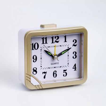 Clock - HELL WITHOOL "Classic" with backlight, discrete move, 8.5 x 7.5 cm, aa-1