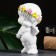 Figure "Angel Housing" White 8x9x14cm