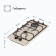 Hon surface Delvento V30V20R001, gas, 2 burners, beige
