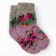 Baby woolen socks "bullfinches", lilac color, size 16