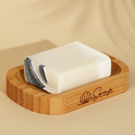 Soap "Soap", round, made of wood, bamboo-1