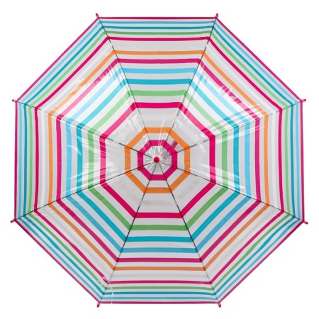 Umbrella - a semiautomatic “strip” cane, 8 spokes, r = 47 cm, multi -colored-4