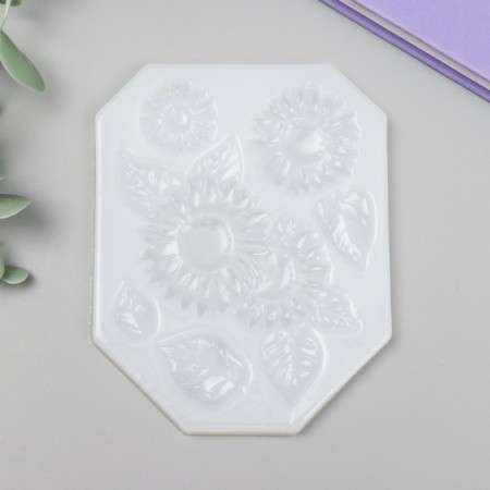 Mold Silicon "Sunflower" 6 items 1x9x11.3 cm-2