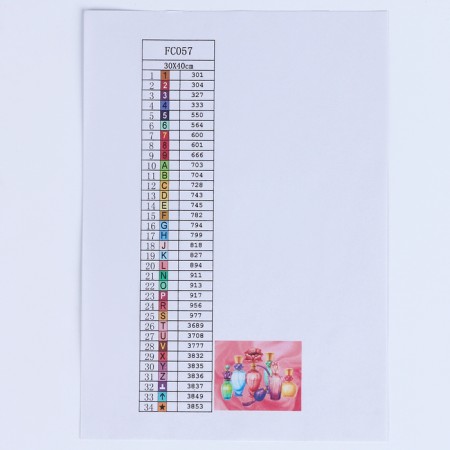 Diamond mosaic, 30 × 40 cm, complete filling, with a “beautiful perfume” subframe-6