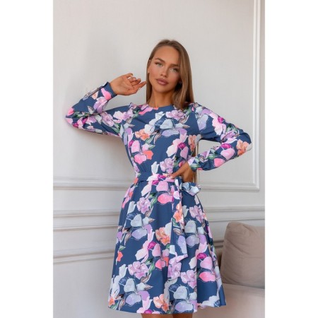 Women's dress, size 42, blue color 5567-3