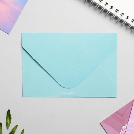 Envelopes, set “Open when...”, (avocado), 13 x 9 cm.-4