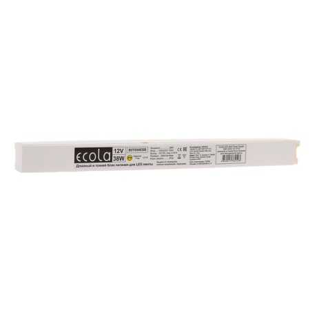 Ecola power supply for 12 V LED tape, 38 W, IP20-1