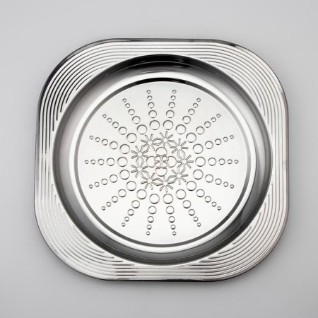Stainless steel tray "Orion", 35 × 35 cm, silver color-1