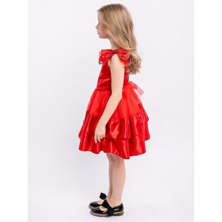 Sofia dress, height 128 cm, red color-1