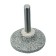 Abrasive ball Denzel 76024, disk, for a drill, a shank D6 mm, 63C, 32 x 12 mm