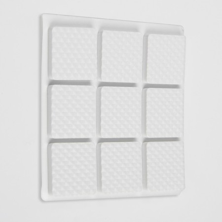 Layer furniture square tundra, size 25 x 25 mm, 18 pcs, polymer, white color-2