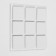 Layer furniture square tundra, size 25 x 25 mm, 18 pcs, polymer, white color