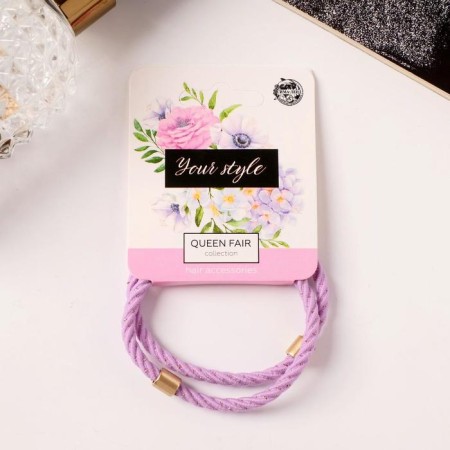Hair gum "Sport" (set 2 pcs) Classic torsion, 5 cm, mix