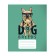 Notebook 12 sheets in the “dog style” cage, cover coated paper, VD-LK, OFSET block, mix