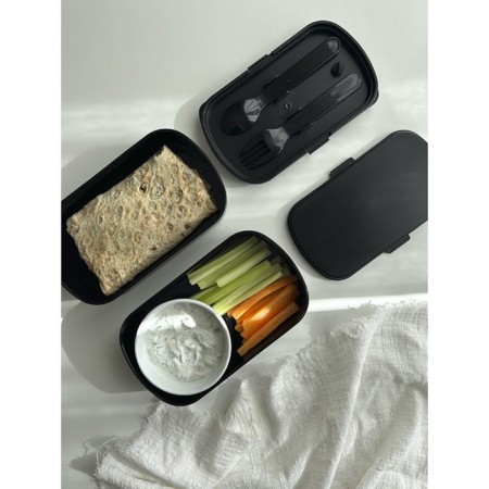 Lunch-box with devices Smart Solutions Food Time, 1 L, Black Color Black-3