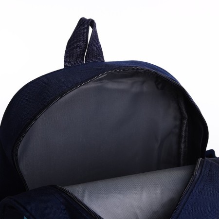 Baby backpack on lightning, 3 outer pockets, blue color-7