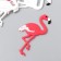 Decor for creativity of the rubber "Flamingo" set 6 pcs mix 7.5x3.5 cm