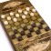 Backgammon "mountains", wooden board 40 x 40 cm, with a field for playing checkers