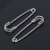 Pin 7 × 1.6 cm (set 3 pcs.), SM-208-5, silver color