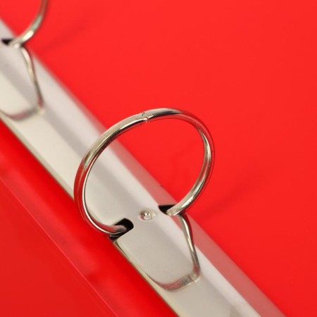 Folder on 4 rings A4, Calligrata, 40 mm, 700 μm, internal and end pocket, red-1